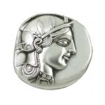 Silver Tetradrachm Coin of Athens, Silver-plated copy