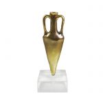 Wine Amphora, Brass copy on acrylic base.