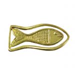 Fish Relief, Bookmark made of brass.