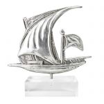 Latini, Sailing Ship, Silver 999° on acrylic base.