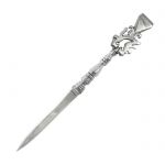 Tool Silver Letter Opener, the handle is a copy of a buttonhole private tool in silver 999°.