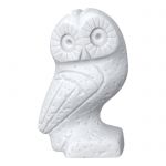 Owl, Statue made of casted alabaster.