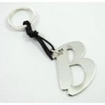 My initials, letter in solid silver as a key-ring or pendant