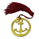 Anchor Charm, Solid brass gold-plated in gold solution 24K