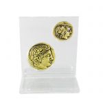 Gold Macedonian Staters, Set, Gold-plated Brass