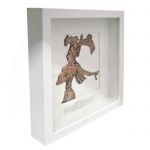 The Prince of Lillies, Knossos, Copy in shiny copper in a white wooden frame with glass