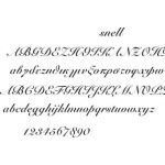 Snell γραμματοσειρά για χάραξη με λέιζερ