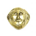Agamemnon Mask, Paper Weight, handmade solid brasss.