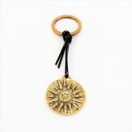 The Star of Vergina, Key-ring. Handmade solid brass key-ring in gift packaging.