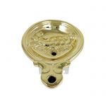 Oil lamp, Charioteer, Ancient Rome, gold-plated copper copy on Museummasters.gr
