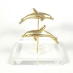 Gold-plated Dolphins from the fresco in Akrotiri in Santorini. Muma.gr