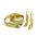 Olive Leaf Set, handmade brass 24k gold-plated nickel free