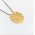 Rosette Gold-plated Pendant, handmadd solid brass 24k gold-plated on Muma.gr