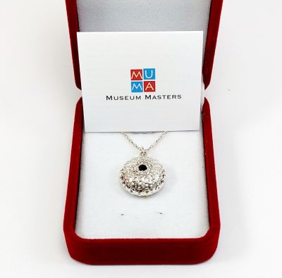 Urchin silver pendant in handmade silver 999° / 925°.
