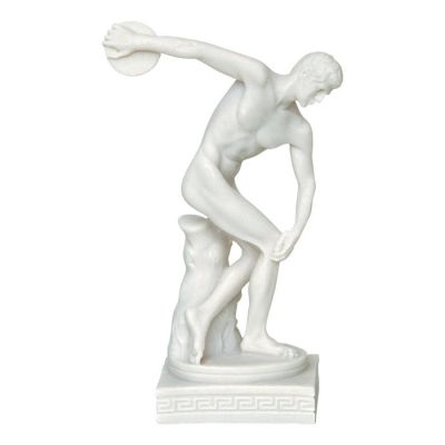 Discobolus of Myron, Statue made of casted alabaster.