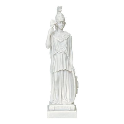 Goddess Athena, Statue made of casted alabaster.