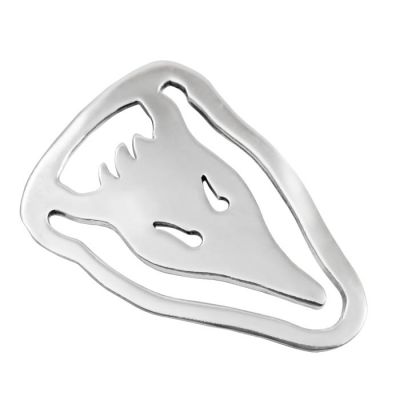 Bull's Head, Bookmark in the shape of a bull's head in silver 925°.