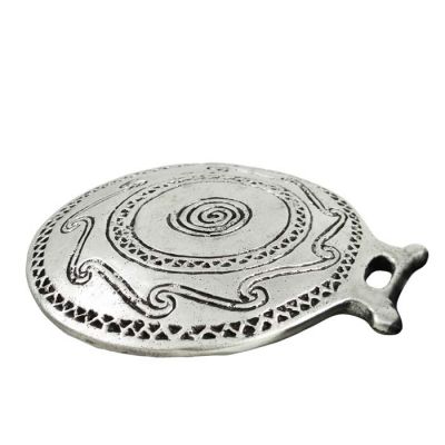 Frying Pan Shape, Silver-plated Paper Weight