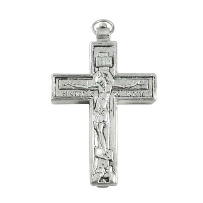 Resurrection - Crucifixion, Silver Cross - Religious στο MuseumMasters.gr