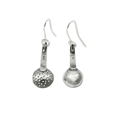 ScoopSilver Earring, handmade casted in solid silver 925°.