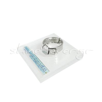 Baby Maternity Bracelet, Silver 999° placed on acrylic base