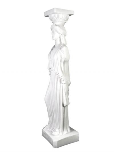 Caryatid, Statue made of casted alabaster.