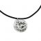 Ammonite necklace in the shape of an ammonite, made of silver 999°.