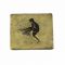 Long Jump, Olympic Games, Brass Coaster with patina.