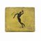 Discus, Olympic Games, Brass coaster with patina of the depiction of the sport.