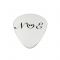 Solid Silver guitar pick with your engraving - Silver plectrum