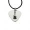 Silver guitar pick (plectrum) with engraving your own special design