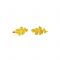 Oak Leaf Cufflinks, Gold-plated 24K solid brass NICKEL FREE